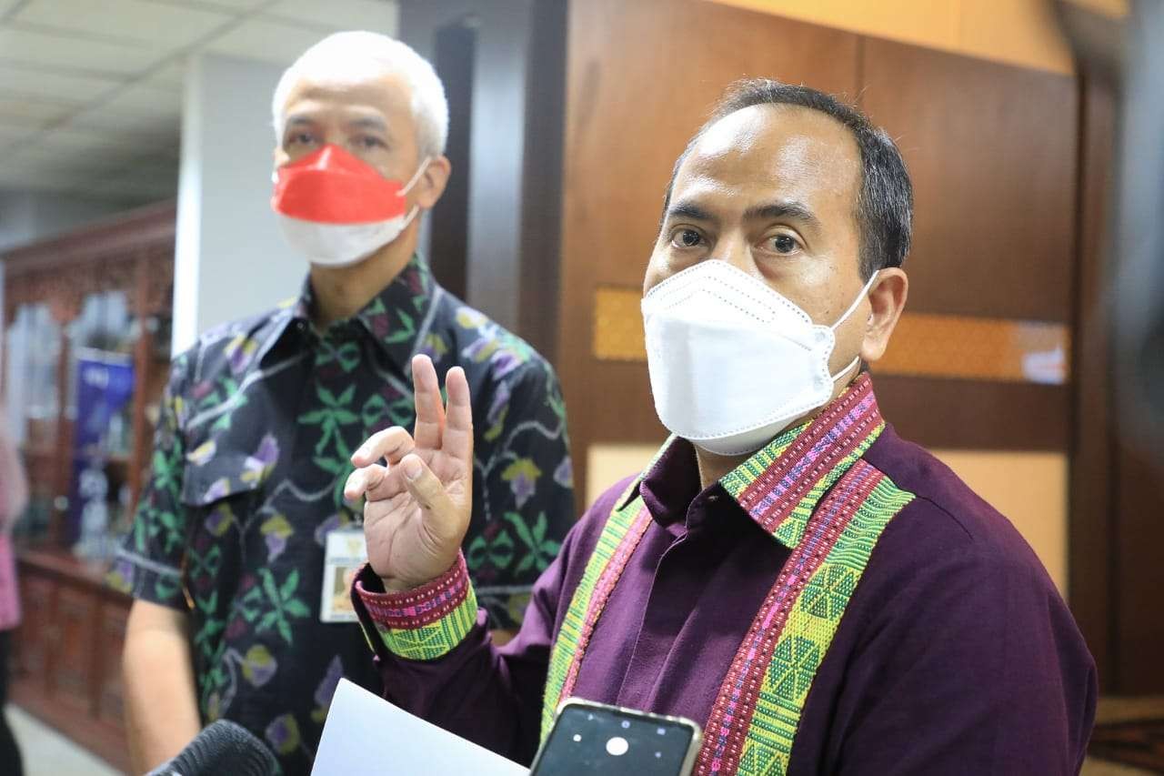 Direktur Antikorupsi Badan Usaha Aminudin saat audiensi Komite Advokasi Daerah (KAD) bersama Gubernur Jawa Tengah Ganjar Pranowo. (Foto: Ist)