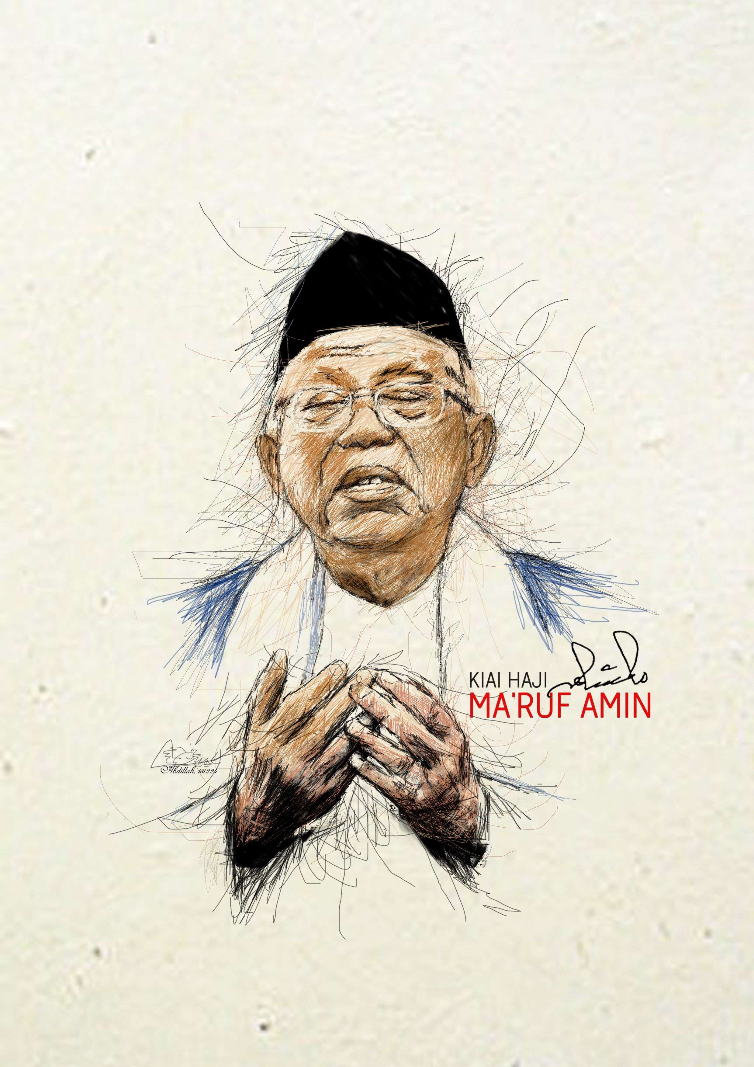 KH Ma'ruf Amin. (Ilustrasi)