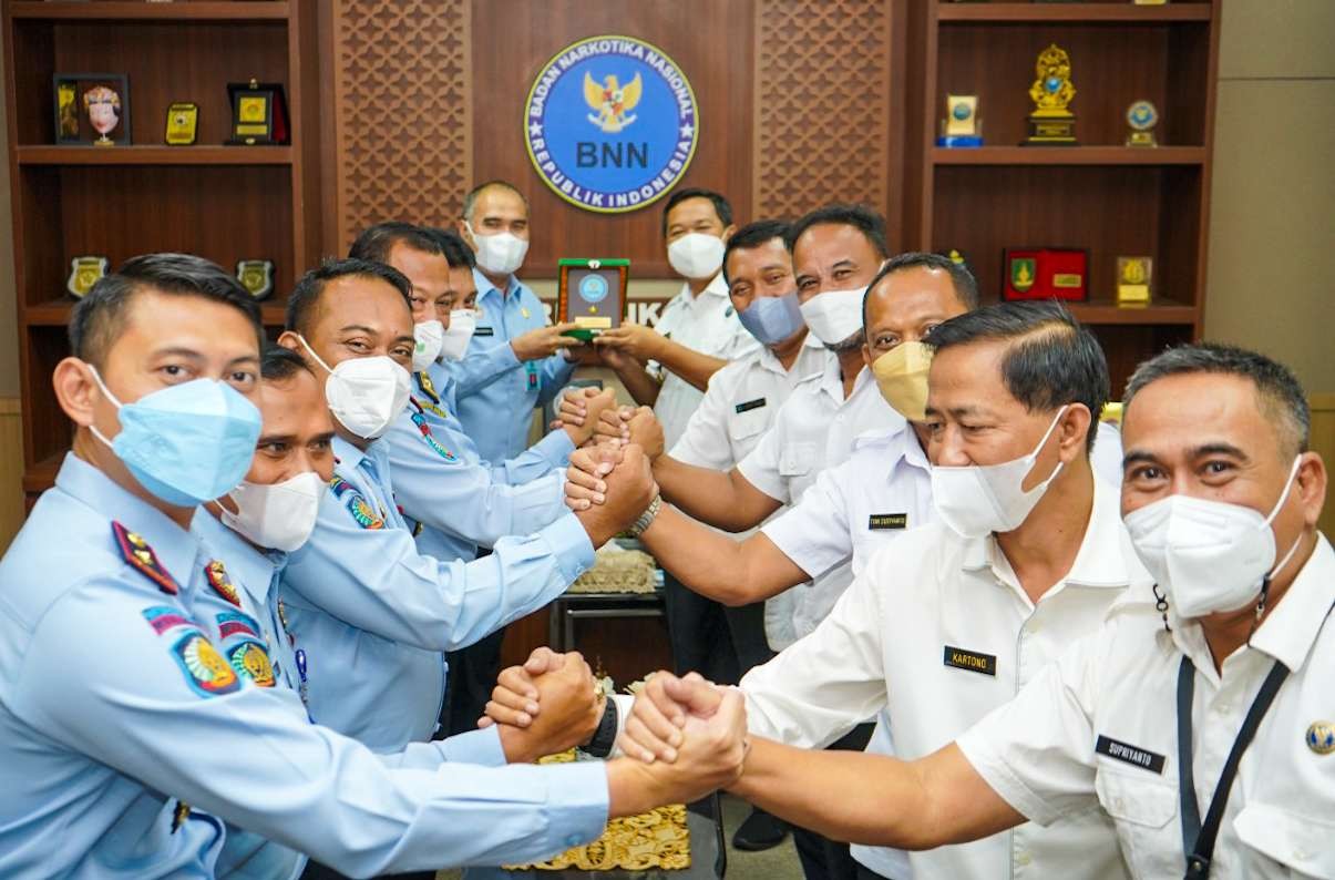 Sinergi Kemenkumham Jatim bersama BNNP Jatim (Foto: Istimewa)