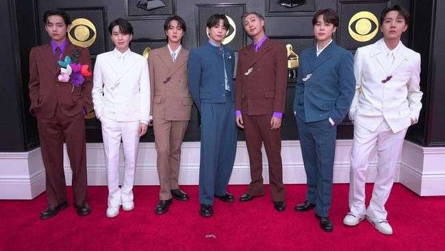 BTS saat tampil di Grammy Awards, beberapa waktu lalu. (Foto: Istimewa)