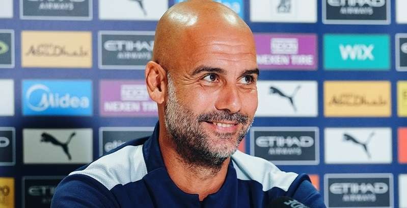 Pelatih Manchester City Pep Guardiola. (Foto: Twitter/@ManCity)