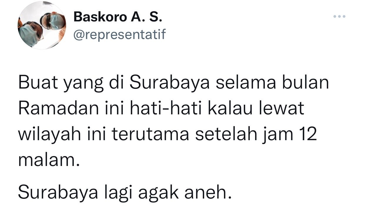 Tangkapan layar informasi yang menyebut 31 titik rawan tawuran di Surabaya (Foto: dok. Twitter @representatif)