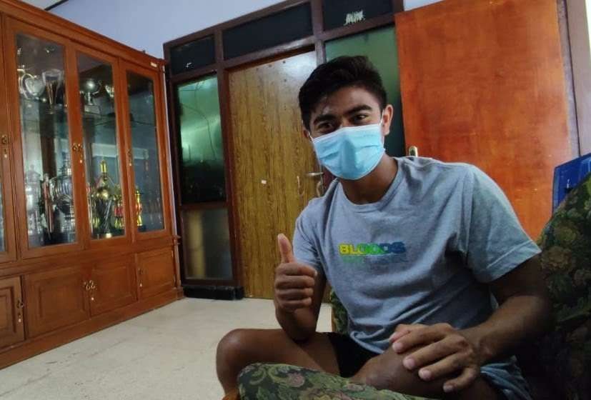 Pemain belakang muda potensial Persik, Ibrahim Sanjaya sudah tidak bersama Persik Kediri, dikabarkan gabung Persebaya. (Foto: Fendy Plesmana/Ngopibareng.id)