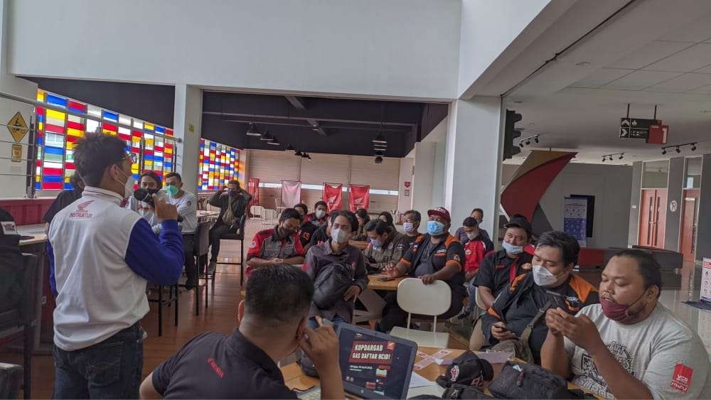 Kopdargab Gas Daftar HCID MPM Honda Jatim. (Foto: MPM Honda Jatim)