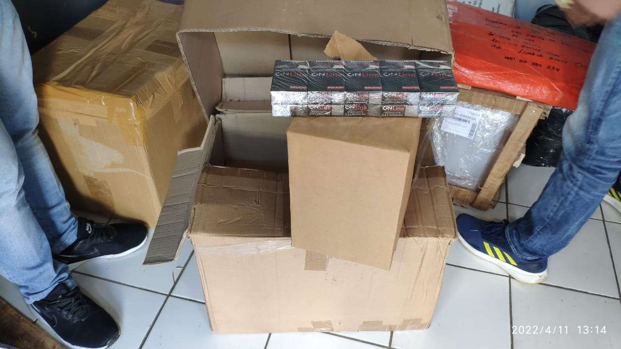 Barang bukti rokok ilegal yang bakal dikirim di Kelurahan Gadang, Sukun, Kota Malang (Foto: istimewa)