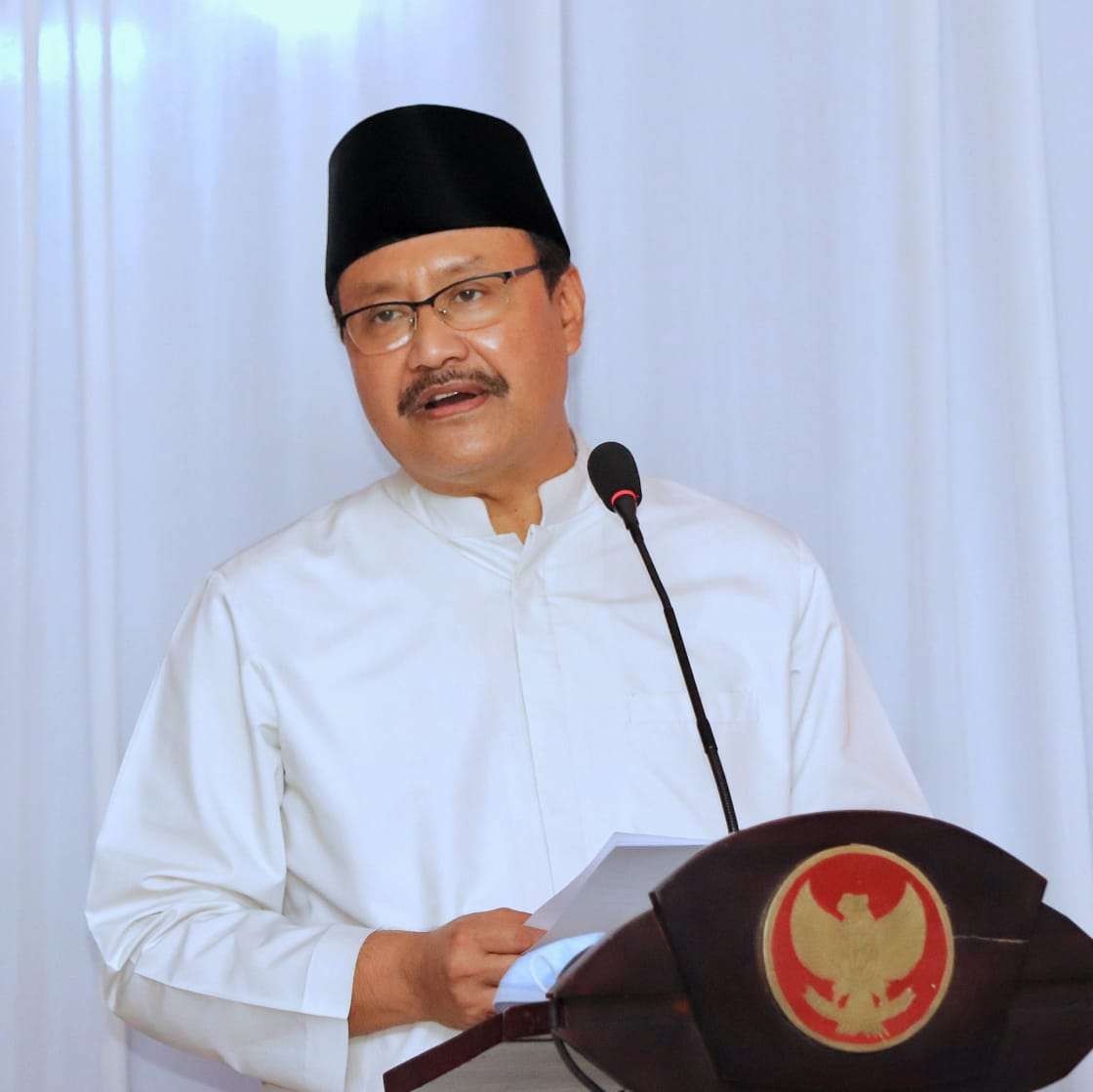 Gus Ipul saat meresmikan Kampung Restorative Justice. (Foto: Istimewa)