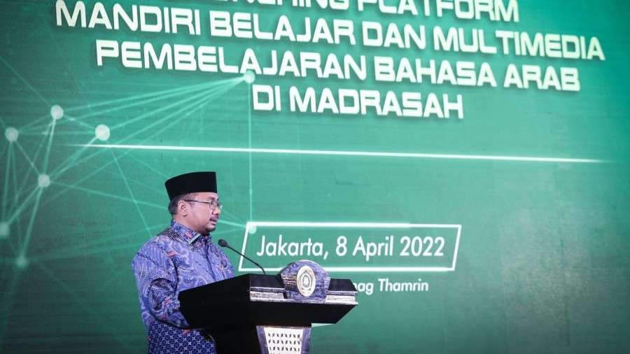 Kemenag rilis media pembelajaran bahasa Arab berbasis multimedia untuk madrasah. (Foto: Kemenag)