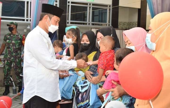 Bupati Lamongan Yuhronur Efendi saat Safari Ramadan di wilayah Kecamatan Deket (Foto: Prokopim Lamongan/Ngopibareng.id)