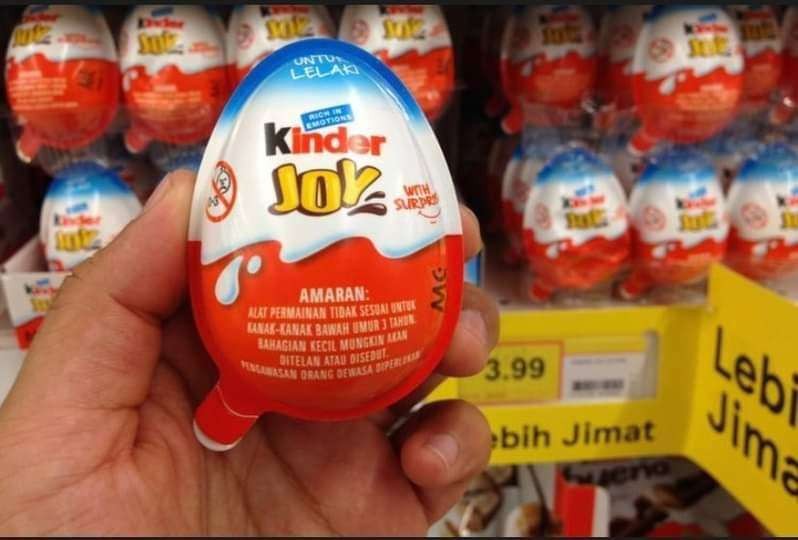 Produk camilan anak-anak merek Kinder Joy ditarik dari pasaran. Diduga tercemar bakteri Salmonella. (Foto: Shutterstock)