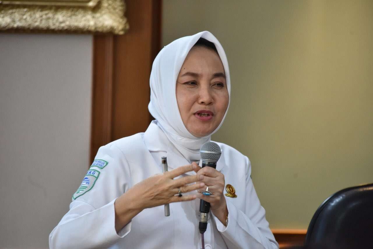 Kepala Badan Meteorologi Klimatologi dan Geofisika (BMKG) Dwikorita Karnawati dalam jumpa pers di kantornya Jakarta. (Foto: Istimewa)