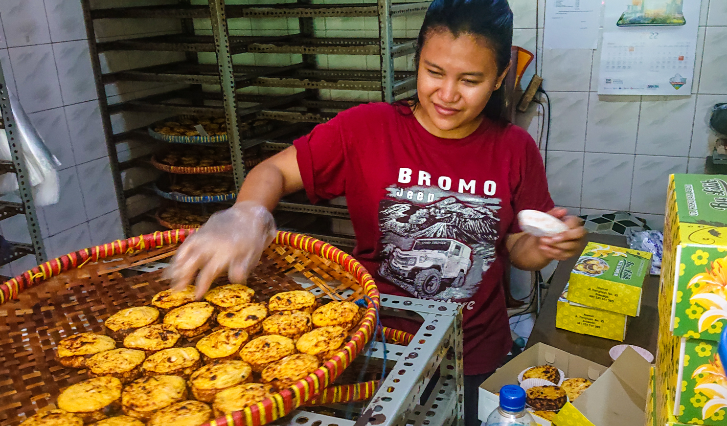 Kue lumpur Khas Sidoarjo. (Foto: Aini Arifin/Ngopibareng.id)