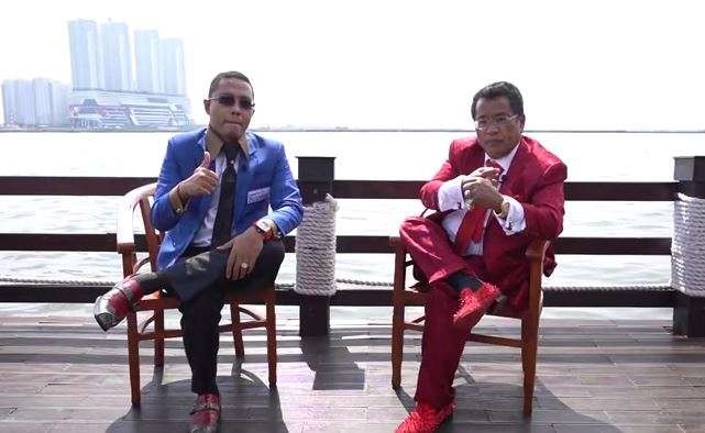 Pengacara Hotman Paris bersama Presiden DPN Indonesia, Faizal Hafied. (Foto: YouTube)