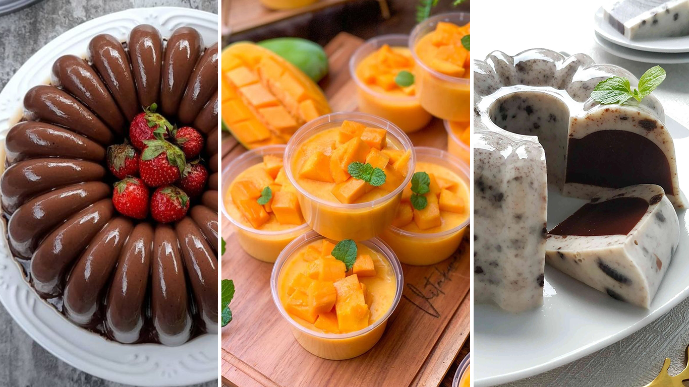 Resep puding cocok untuk makanan takjil buka puasa. (Foto: Istimewa)