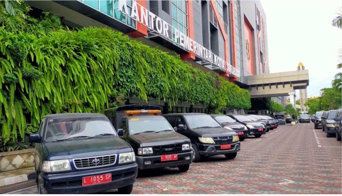 Ilustrasi mobil dinas Pemkot Surabaya yang tidak boleh digunakan untuk mudik bagi ASN. (Foto: Istimewa)