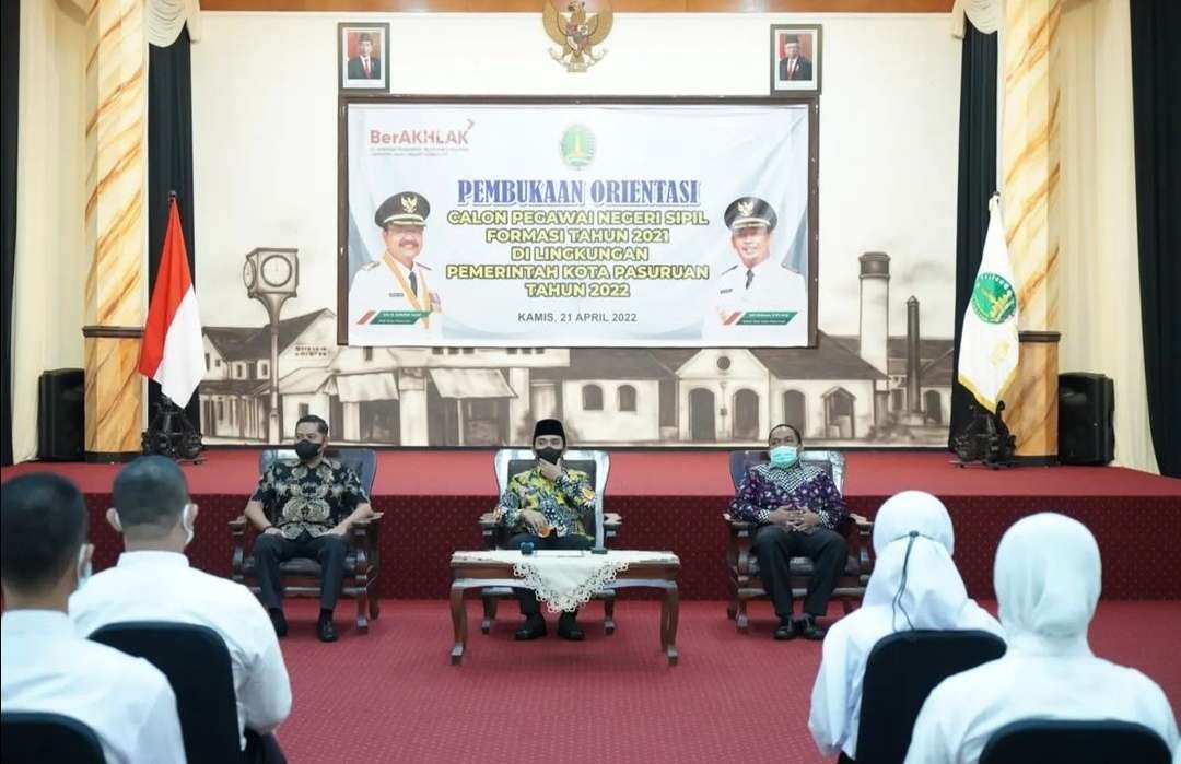 Pembukaan orientasi CPNS formasi 2021 Kota Pasuruan, 21 April 2022. (Foto: Istimewa)