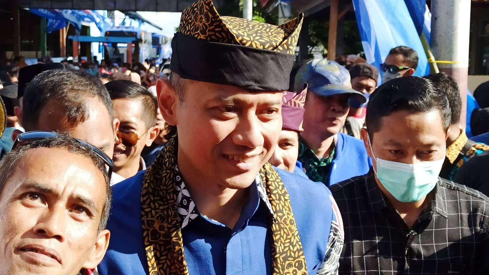 Ketua Umum Partai Demokrat AHY saat melakukan Safari Ramadan di Banyuwangi (Foto: Muh Hujaini/Ngopibareng.id)