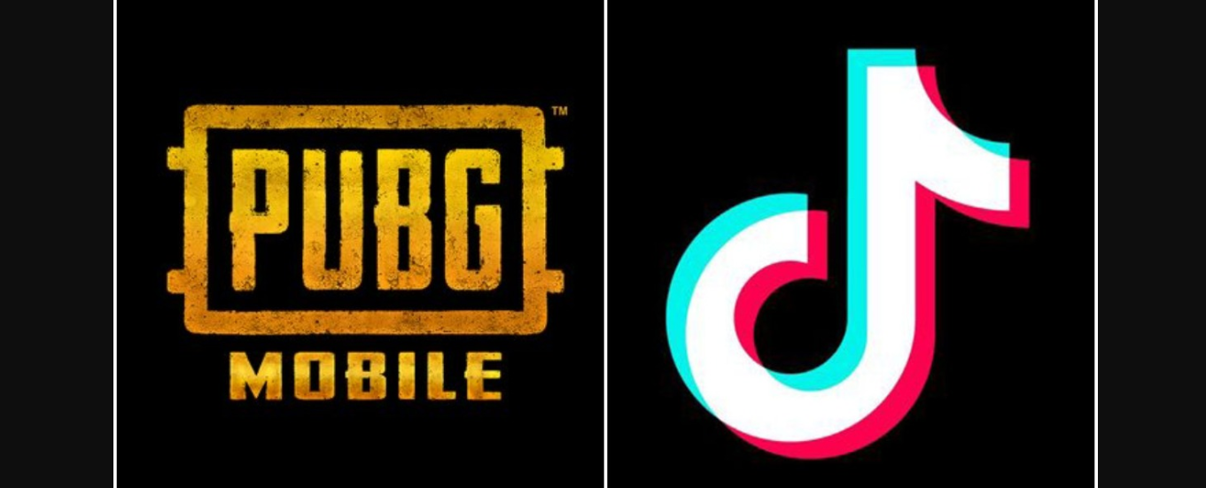 Ilustrasi logo permainan online PUBG dan video berbagi TikTok. (Foto: Istimewa)