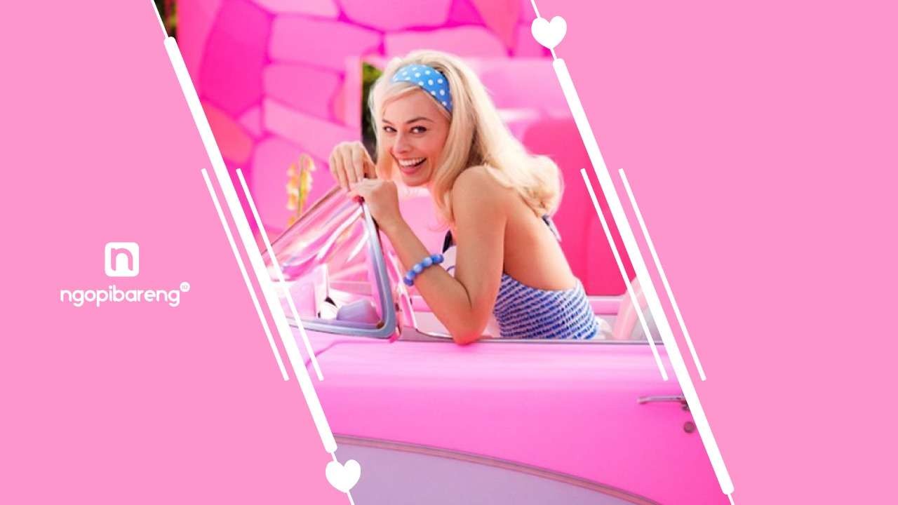 Aktris Margot Robbie terpilih menjadi pemeran utama dalam film Barbie. (Ilustrasi: Fa-Vidhi/Ngopibareng.id)