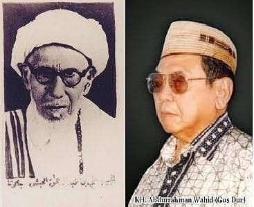 Habib Abdurrahman bin Muhammad Al Habsyi dan KH Abdurrahman Wahid. (Foto:dok Ngopibareng.Id)