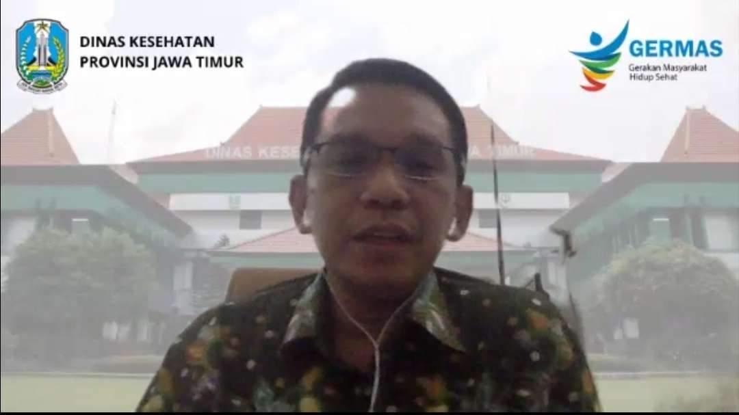 Kadinkes Jatim, Dr Erwin Astha Triyono. (Foto: Tangkapan Layar)