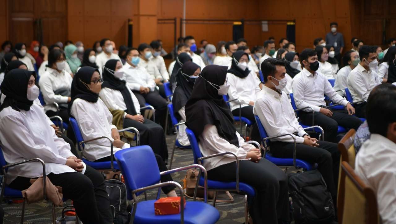 CPNS di lingkungan Sekretariat Jenderal, Kemendikbudristek saat mengikuti pembekalan. (Foto: Istimewa)