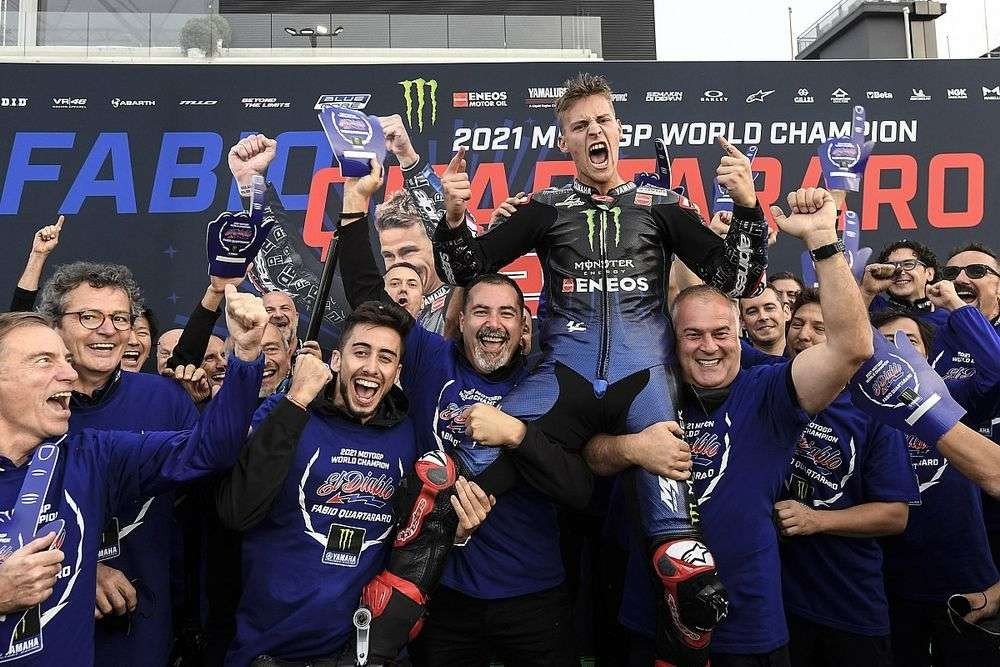 Fabio Quartararo saat menjadi juara dunia MotoGP 2021. (Foto: Istimewa)