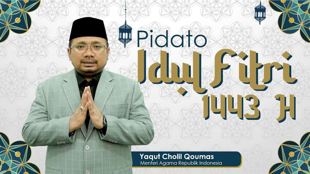 Pidato Menteri Agama Yaqut Cholil Qoumas.