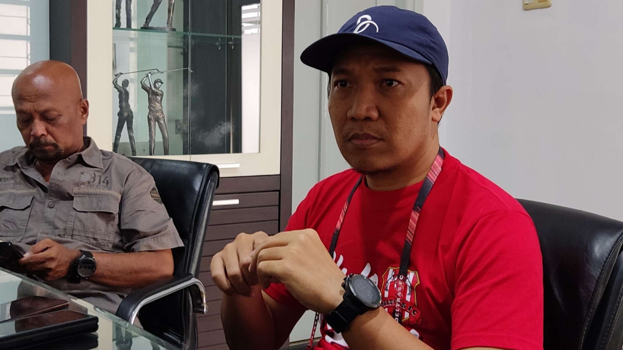 Wakil Ketua Asprov PSSI Jatim, Amir Burhanuddin. (Foto: Fariz Yarbo/Ngopibareng.id)