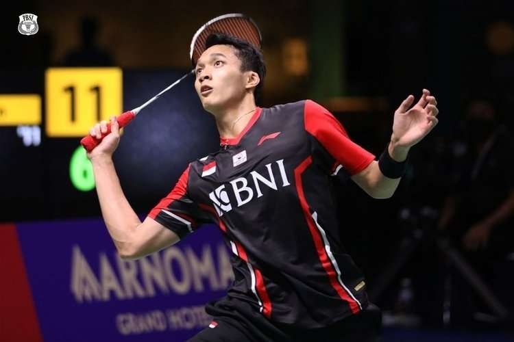 Jonatan Christie kalah dari tunggal Jepang Kenta Nishimoto. (Foto: Ant)