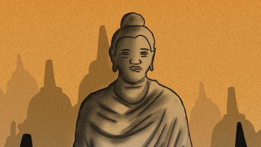 Ilustrasi Buddha (Ilustrasi: Fa Vidhi/Ngopibareng.id)