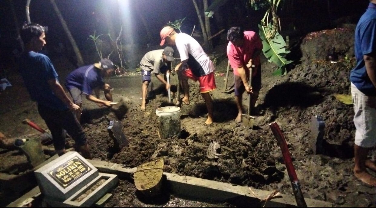 Tempat Pemakaman Umum (TPU) Benowo untuk korban kecelakaan bus di Tol Mojokerto. (Foto: Dok. Pribadi Narasumber)