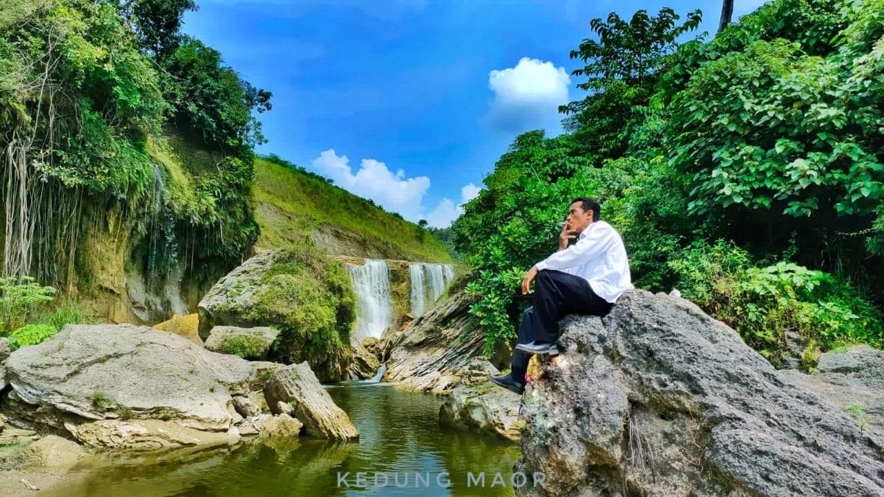 Air terjun Kedung Maor, salah satu destinasi wisata di Desa Kedung Sumber, Kecamatan Temayang, Bojonegoro.(Foto: Dok Desa Kedung Sumber/ngopibareng.id)