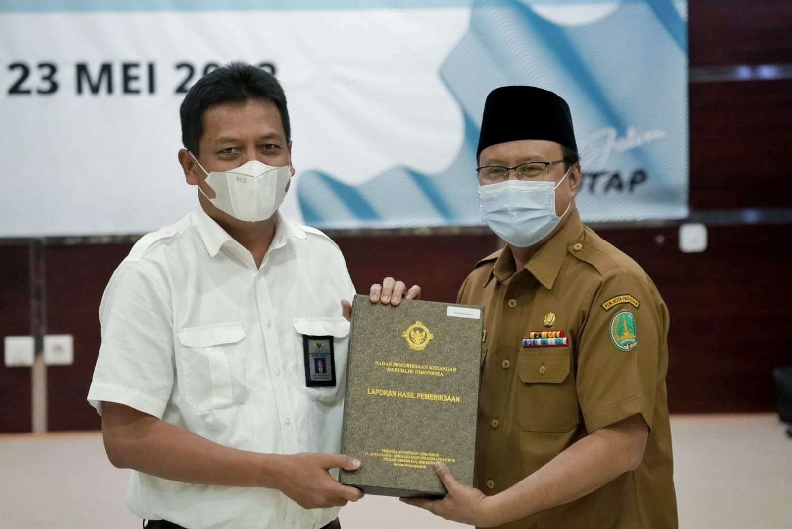 Kota Pasuruan kembali menerima Opini WTP dari BPK. (Foto: Istimewa)