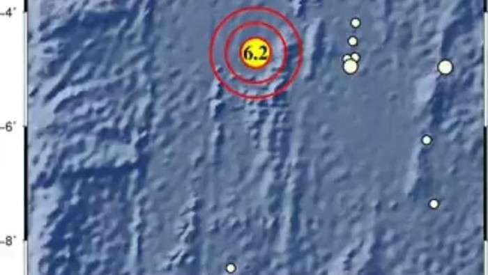 Gempa di Nias Selatan, Rabu, 25 Mei 2022. (Foto: BMKG)