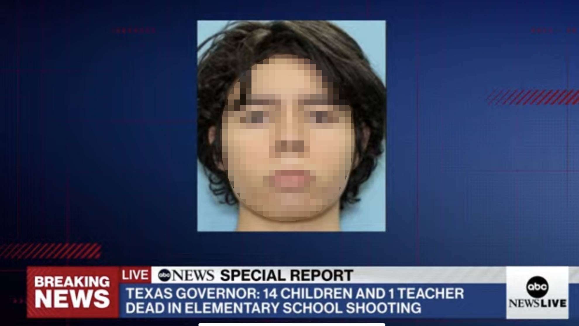 Salvador Ramos, pelaku tunggal penembakan massal di Robb Elementary, Uvalde, Texas, Amerika Serikat. Saat itu, korban tewas masih berjumlah 14 orang dan satu guru. Kabar terbaru, korban tewas bertambah, total ada 21 orang. (Foto: ABC)