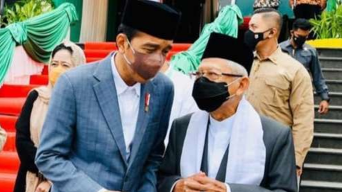 Presiden Jokowi bersama Wapres KH Ma'ruf Amin, masing-masing akan menjadi wali nikah dan saksi. (Foto: Dokumentasi Setpres)