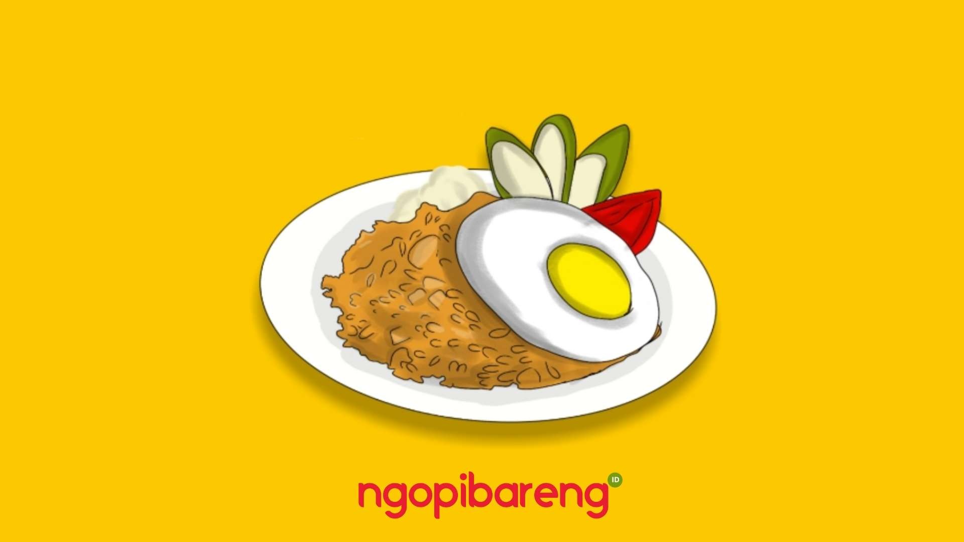 Ilustrasi Nasi Goreng (Ilustrasi: Fa Vidhi/Ngopibareng.id)