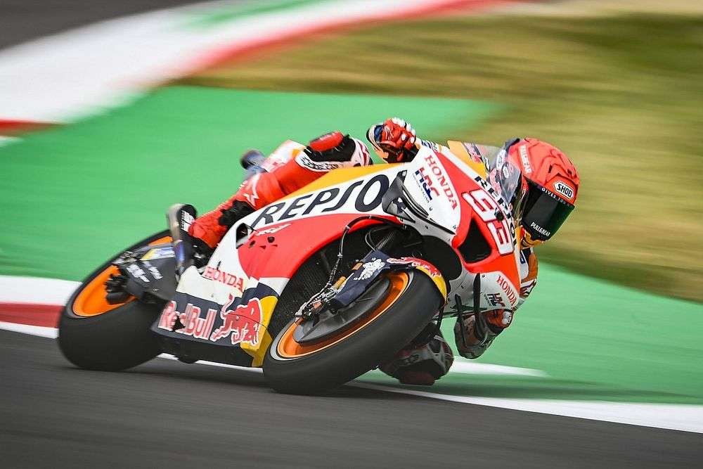 Marc Marquez berusaha semaksimal mungkin tetapi tidak berharap banyak di MotoGP Italia. (Foto: Istimewa)