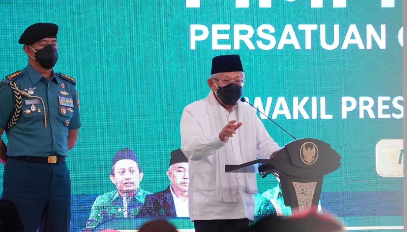 Wapres KH Ma'ruf Amin pada sarasehan Pergunu. (Foto: Setwapres)