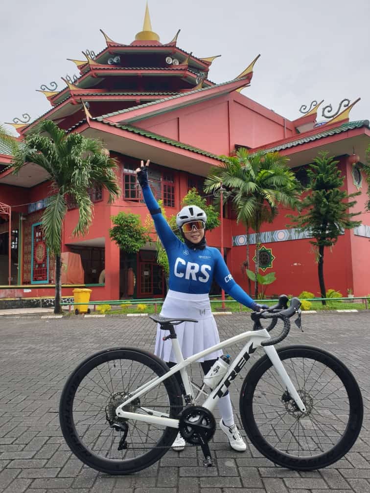 Rahma Gafmi, anggota Coffee Ride Society yang sangat mencintai olahgara bersepeda