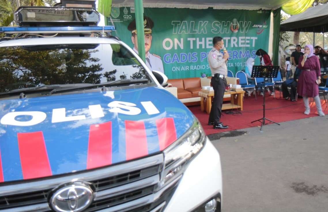 Mobil patroli Satlantas Polrest Probolinggo yang dilengkapi dengan kamera Integrated Node Capture Attitude Record (Incar). (Foto: Ikhsan Mahmudi/Ngopibareng.id)