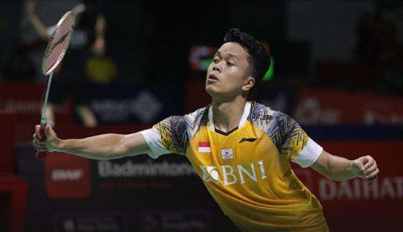 Anthony Ginting maju 16 besar Indonesia Masters 2022 usai kalahkan jagoan Thailand. (Foto: Twitter @INABadminton).