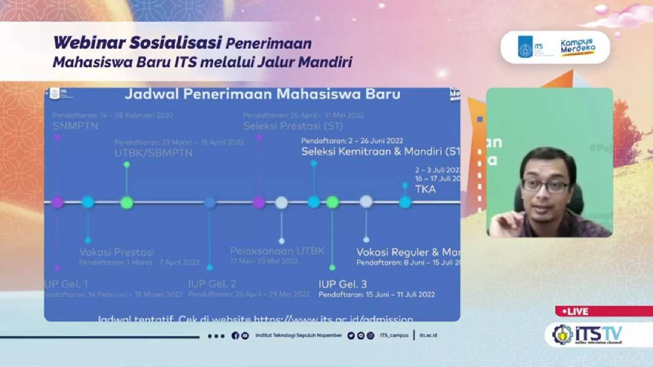 Sosialisasi seleksi jalur Kemitraan dan Mandiri yang dibuka oleh ITS. (Foto: Istimewa)