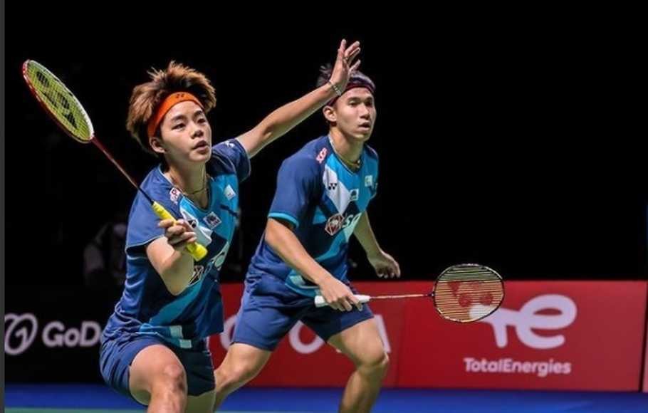 Ganda campuran nomor satu dunia tumbang di ganda non unggulan Malaysia. (Foto: Twitter @INABadminton)