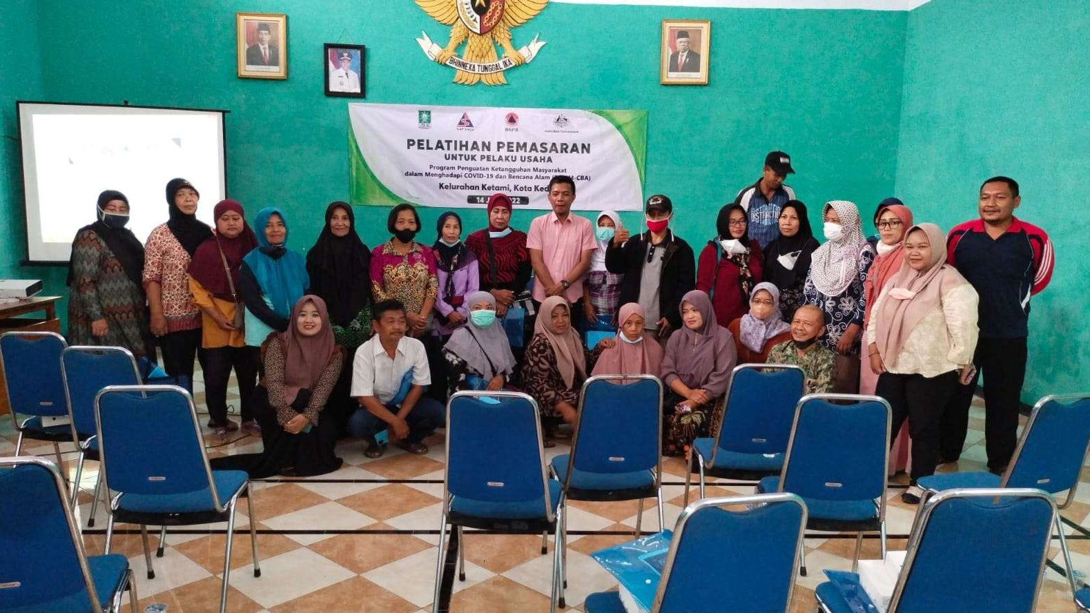 Lembaga Penanggulangan Bencana dan Perubahan Iklim Nahdlatul Ulama (LPBI NU) Kota Kediri, kembali turun ke masyarakat. (Foto: ist)