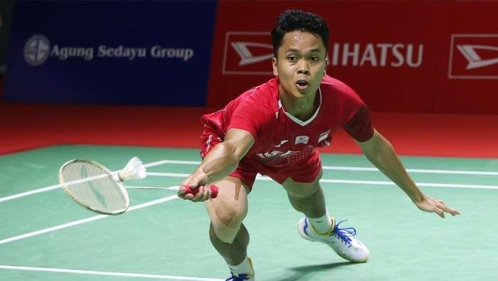 Langkah Anthony Ginting terhenti di perempat final usai dikalahkan tunggal Denmark Victor Exelsen di Indonesia Open 2022. (Foto: Ant)