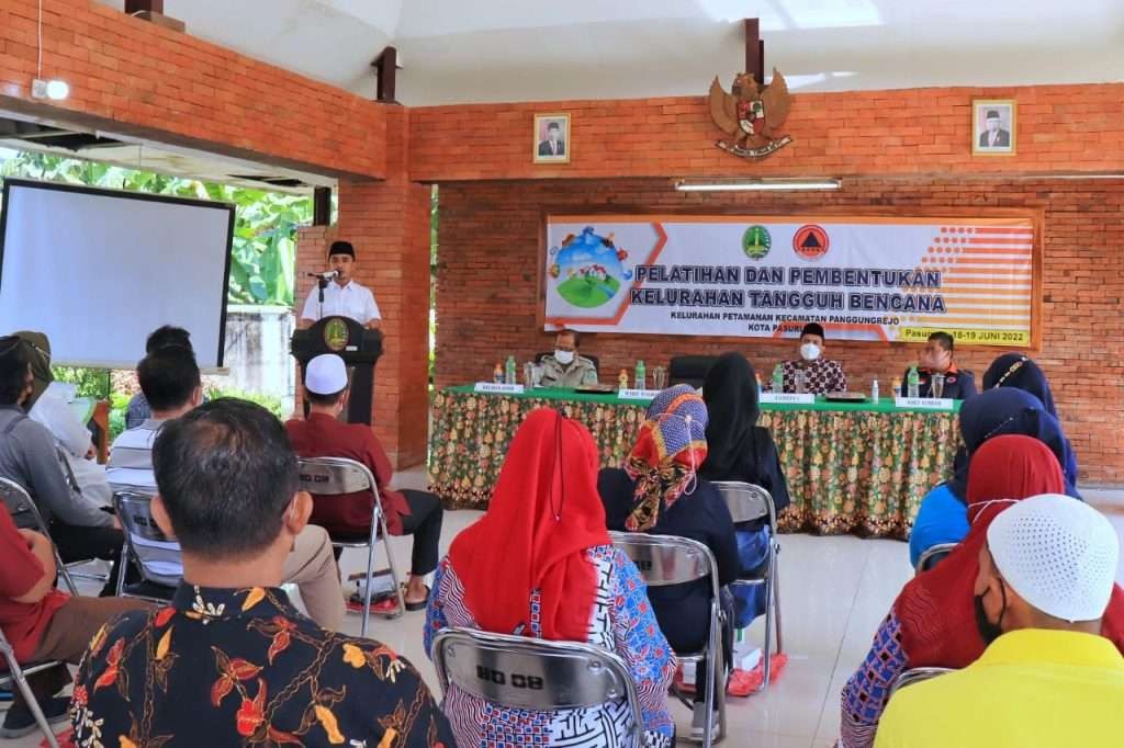 Pemkot Pasuruan melalui BPBD gelar paltihan sadar bencana. (Foto: Istimewa)