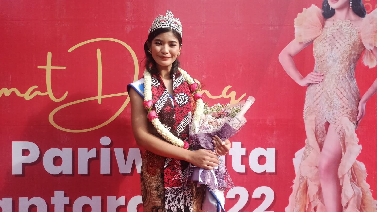 Putri Pariwisata Nusantara 2022, Celia Ivanca Alexandra  (foto: Muh Hujaini/Ngopibaeng.id)