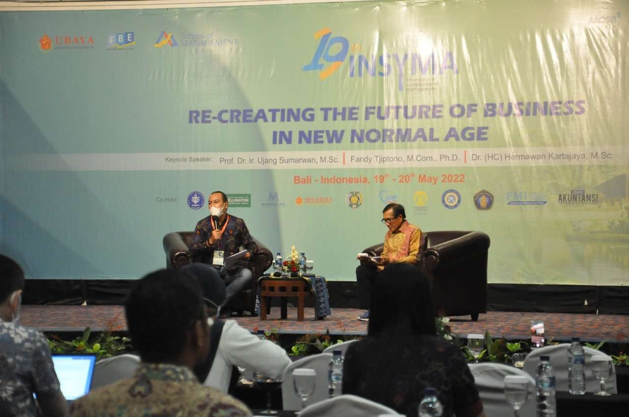 International Symposium on Management ke-19 (Insyma 19) pada 19-20 Mei 2022 yang digelar management jurusan FBE Ubaya. (Foto: Istimewa)