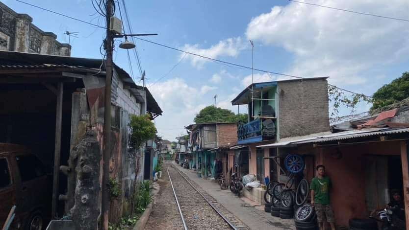 Pemukiman penduduk di kawasan Comboran, Kota Malang yang terancam digusur (Foto: Lalu Theo/ngopibareng.id)